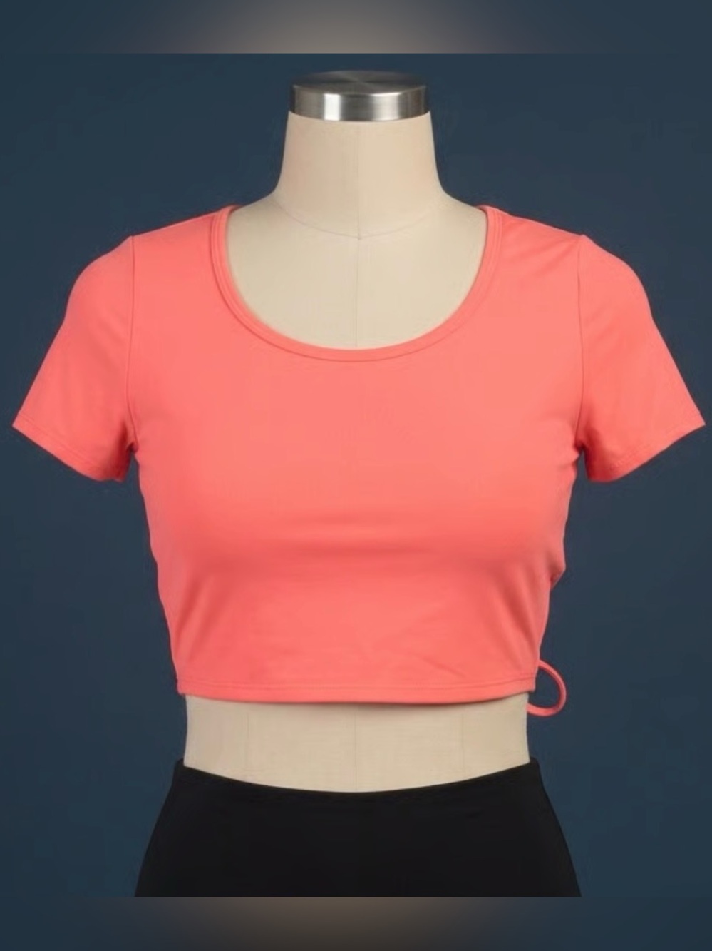 IVL Collective Coral Open Back Crop Top Women’s Athletic Yoga Workout Tank NWT